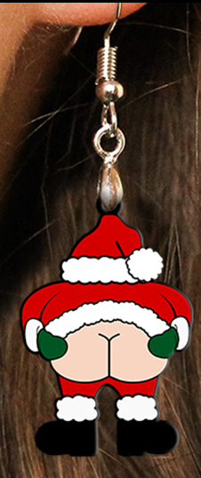 Full Moon Santa Earring Set