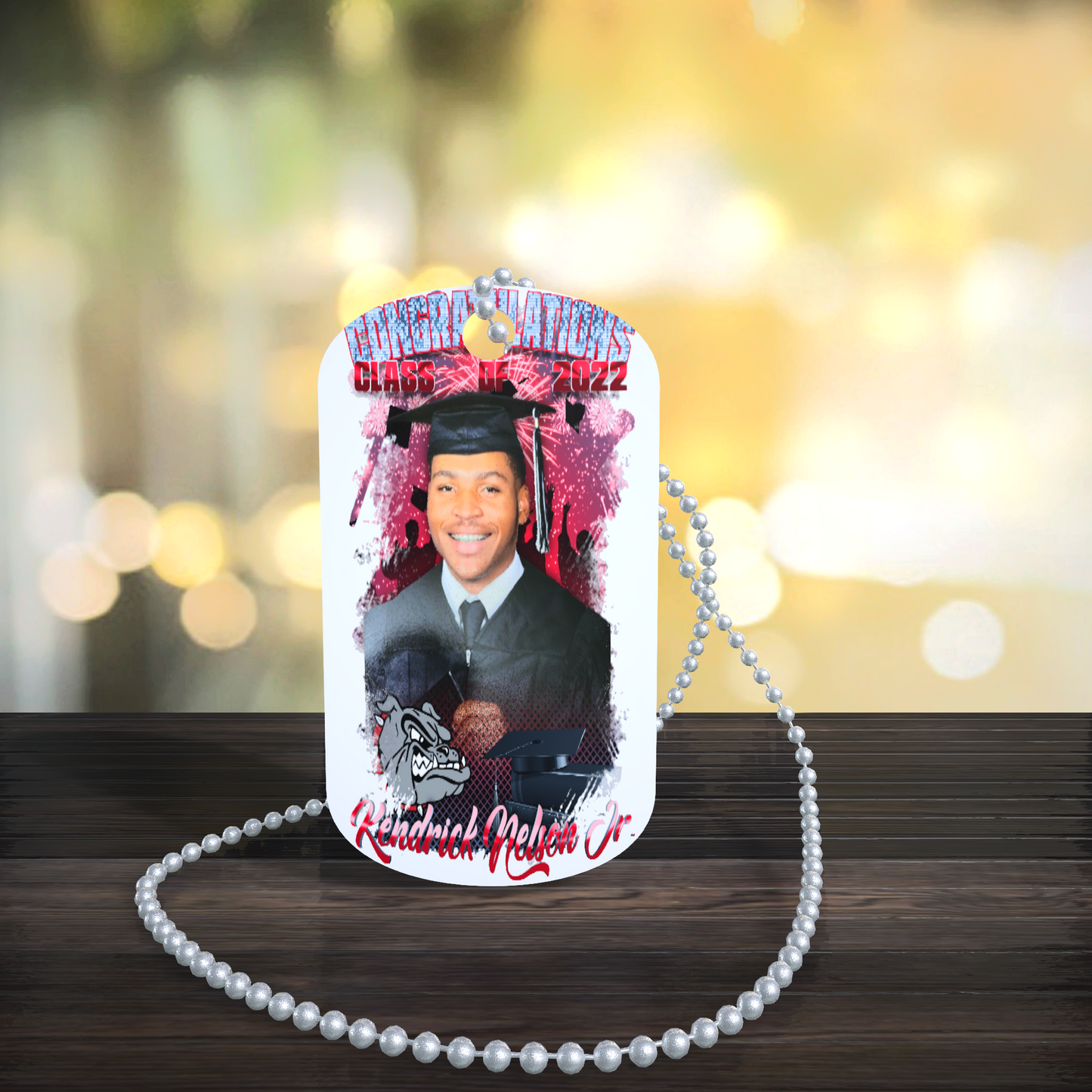 Graduation Dog Tag