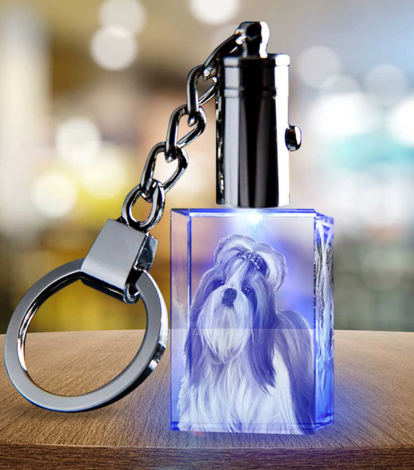 *2D PHOTO CRYSTAL KEYCHAIN-RECTANGLE