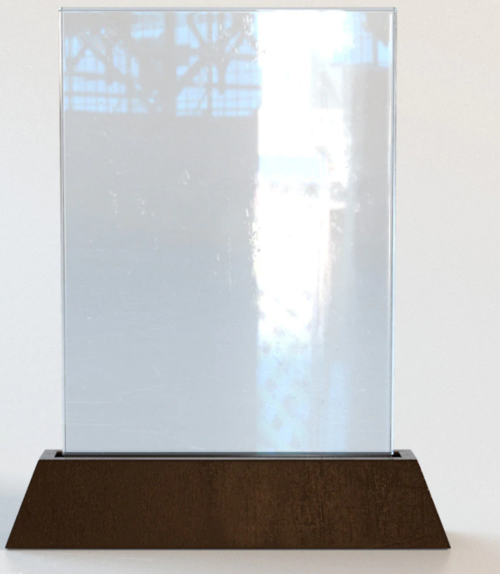 FLAT CRYSTAL TROPHY