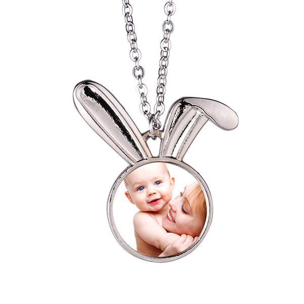 Sublimation Bunny Necklace