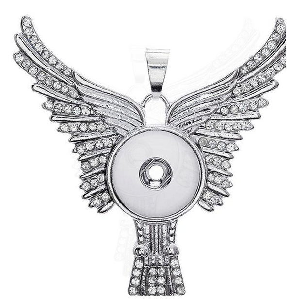 Large Angel Wing Sublimation Necklace
