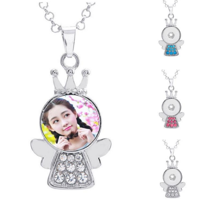 Princess Snap Button Necklace